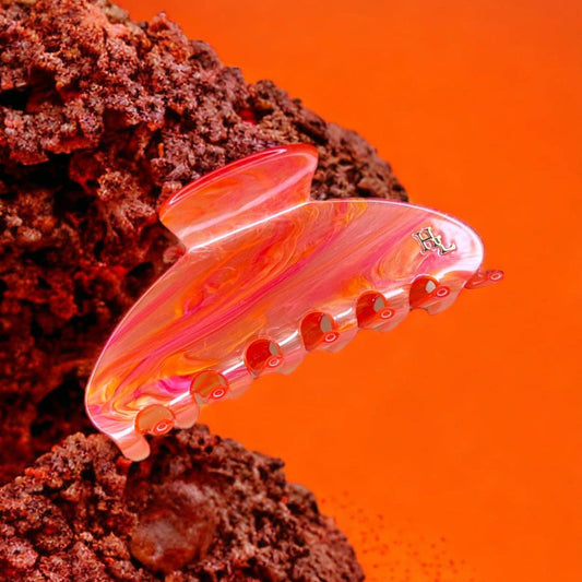 Honeylux - Griffe ronde en acétate écologique - Lava
