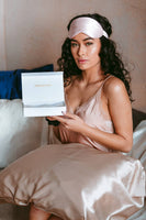 Honeylux - Taie d'oreiller queen en soie biologique - Champagne