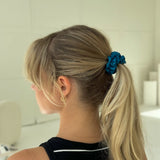 Honeylux - Mini chouchou en soie classique " gris clair "