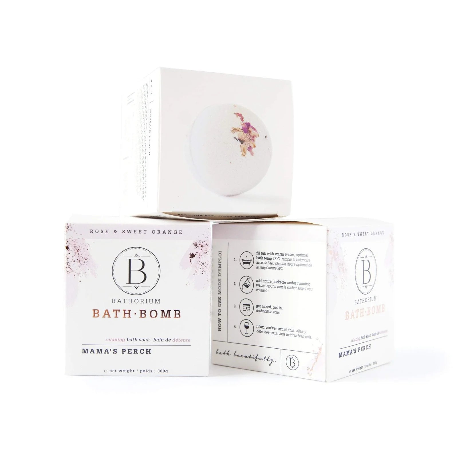 Bathorium - Bombe de bain rose & orange
