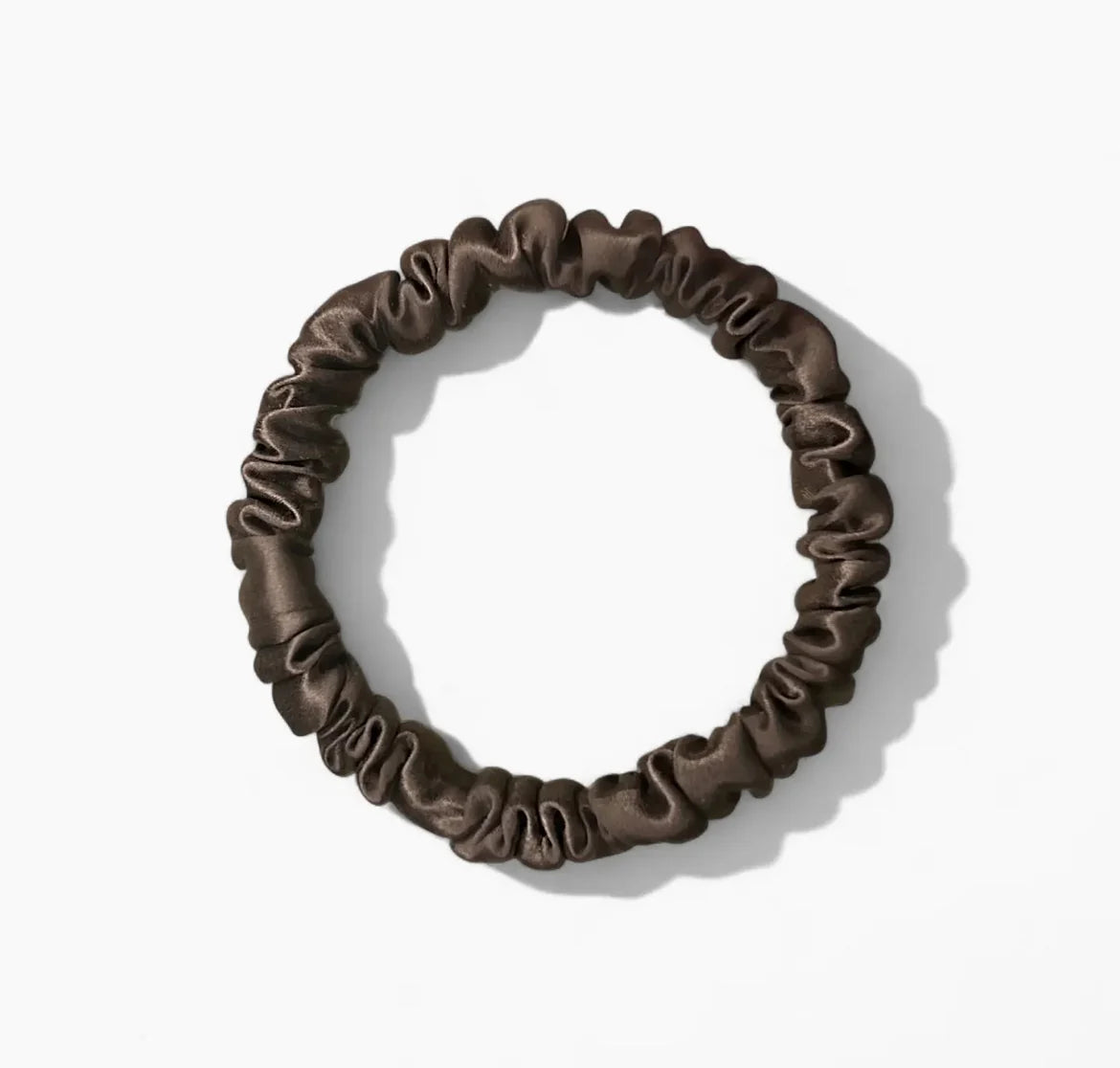 Honeylux - Chouchous en soie skinny - chocolat