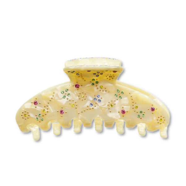 Honeylux - Griffe glam en acétate écologique - Jaune soleil
