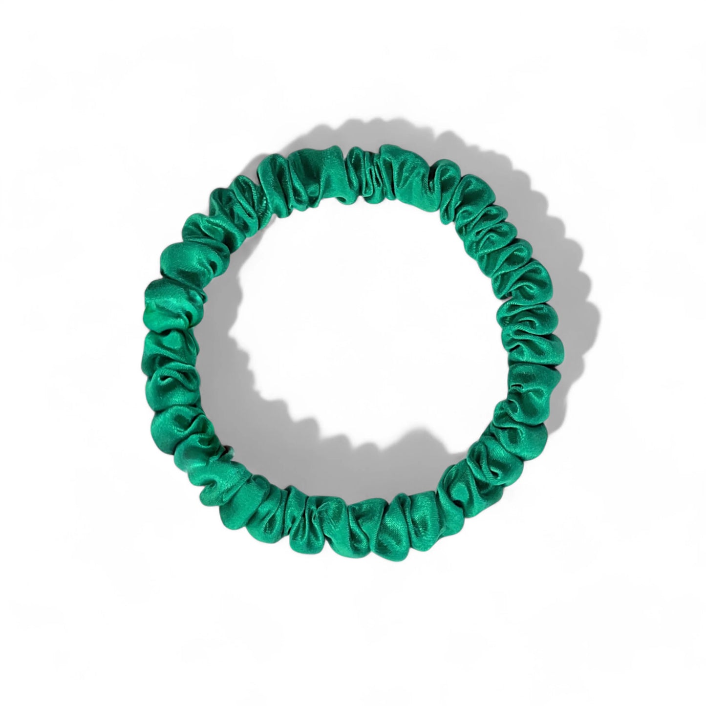 Honeylux - Chouchous en soie skinny " emerald "