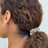 Honeylux - Chouchous en soie skinny " gris clair "