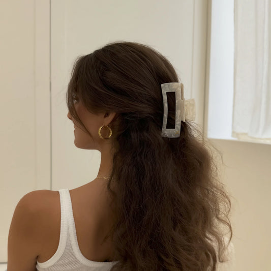 Honeylux - Griffe XL en acétate écologique - Blanc