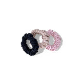 Honeylux - Ensemble de chouchous fins en soie - Classique | paquet de trois