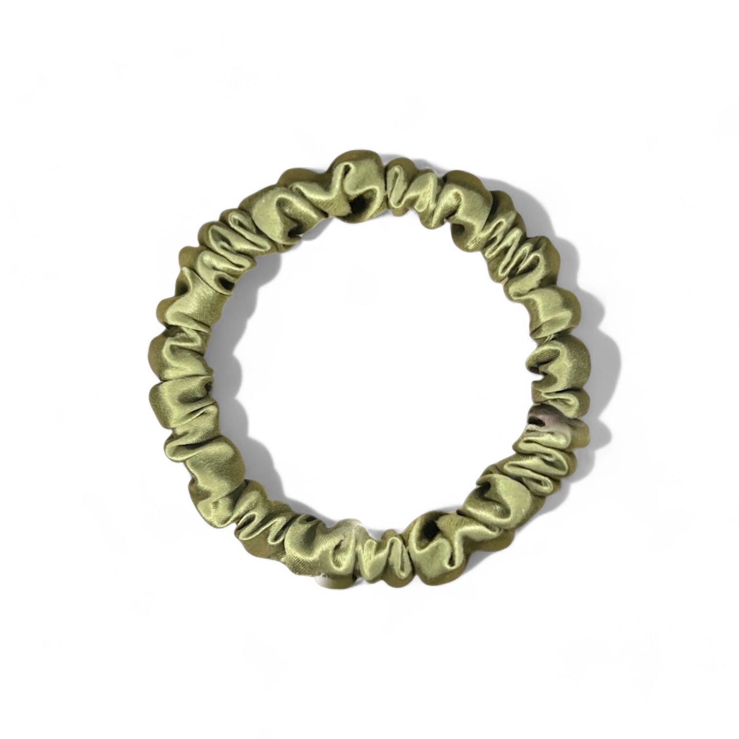 Honeylux - Chouchous en soie skinny " olive "