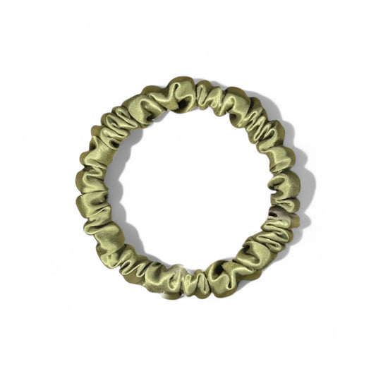 Honeylux - Chouchous en soie skinny " olive "