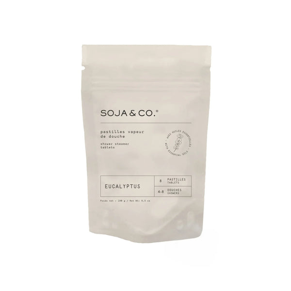 Sojaco - Pastilles vapeur de douche (sachet de 8) eucalyptus