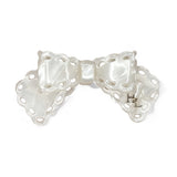 Honeylux - Barrette noeud papillon en acétate " perle "
