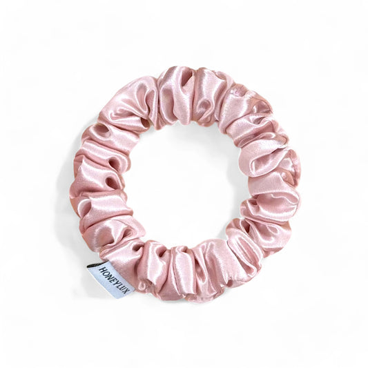 Honeylux - Mini-chouchous en soie classique - rose, champagne, noir
