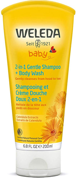 Shampooing doux 2 en 1 + nettoyant pour le corps