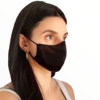 Seda - Couvre-visage pure soie "Noir"