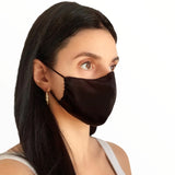 Seda - Couvre-visage pure soie "Noir"