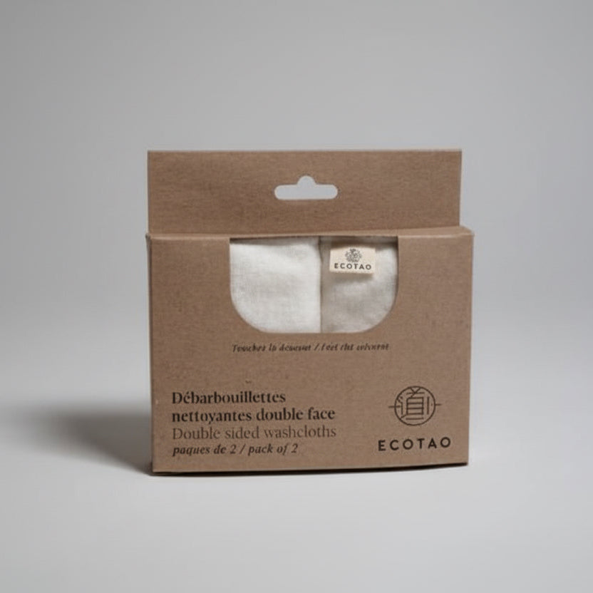 Ecotao - Pack de 2 débarbouillettes