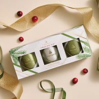 Thymes - Trio de bougies votives Frosted Plaid