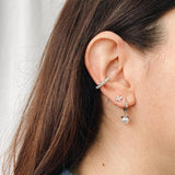 Horace - Ear cuff perle argent