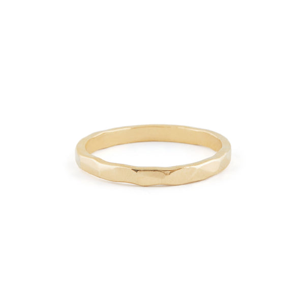 Treasurebox - Bague martelé en plaqué or
