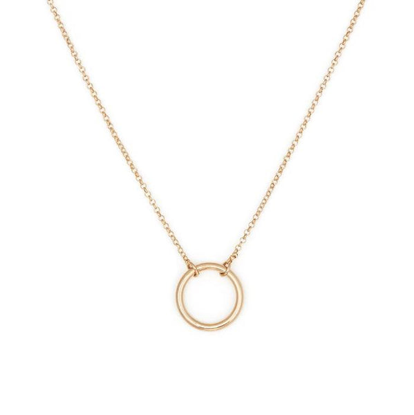 Treasurebox - Pendentif 'O' en Plaqué or