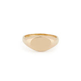 Treasurebox - Bague signet ovale en or