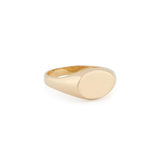 Treasurebox - Bague signet ovale en or