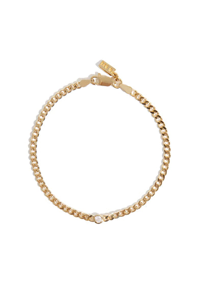 Treasurebox - Bracelet solitaire audacieux en or