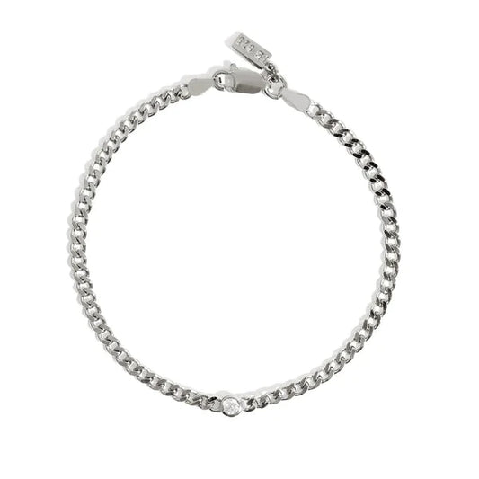Treasurebox - Bracelet solitaire audacieux en argent