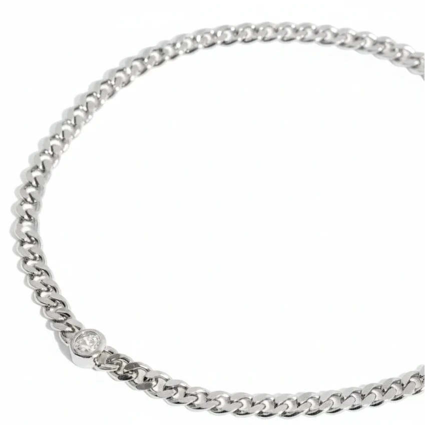 Treasurebox - Bracelet solitaire audacieux en argent