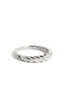 Treasurebox - Bague tressé maxi en argent