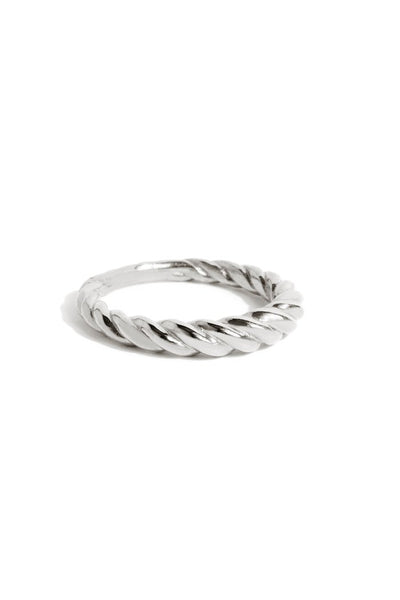 Treasurebox - Bague tressé maxi en argent