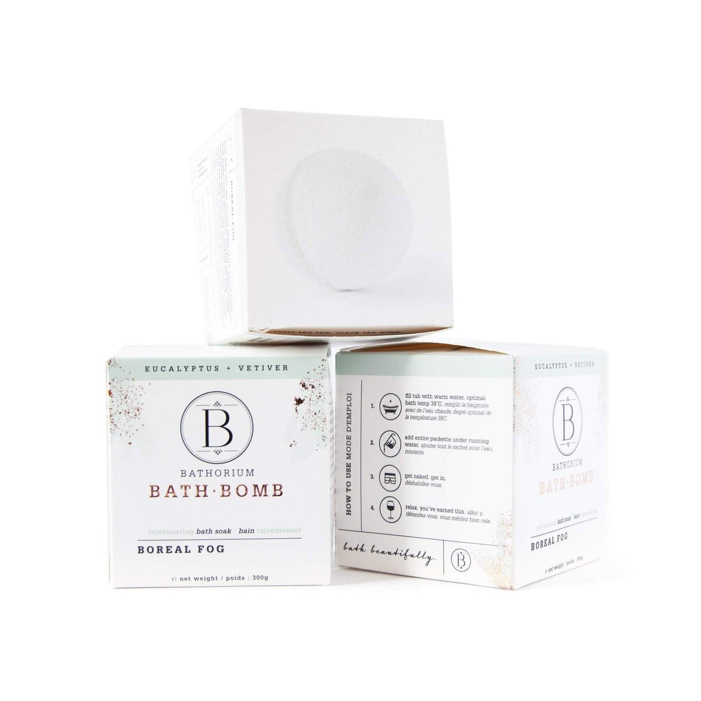 Bathorium - Bombe de bain eucalyptus et vétiver