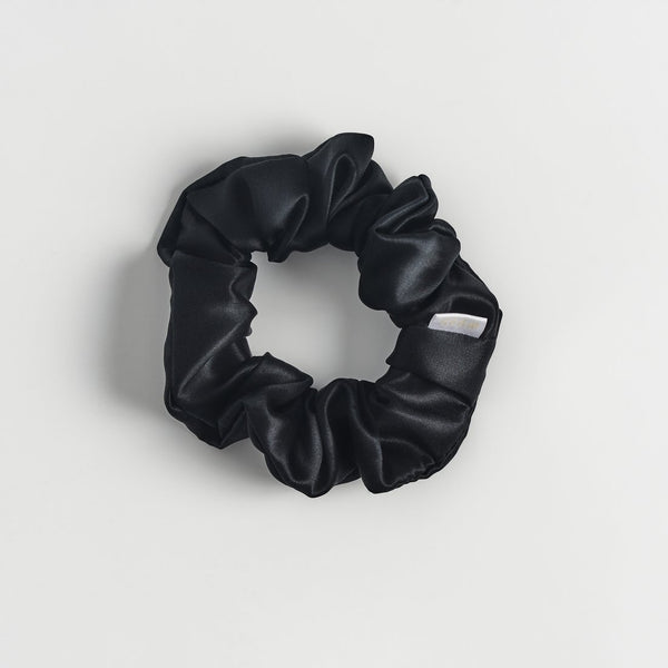 Scrunchie pure soie Eco-luxe Sēda+Co. - Noir