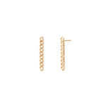 Treasurebox - Boucles d’oreilles chaîne courbée en or