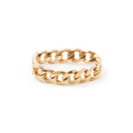 Treasurebox - Bague chaîne courbée en or
