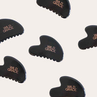 Wild grâce - Gua sha obsidienne noir